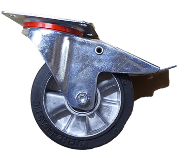 WBS160-B Rueda de tracción reforzada giratoria con freno 92 shore, 160 mm de diámetro