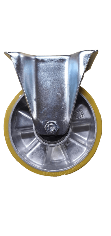 WBS160-F Rueda de tracción reforzada fija 92 shore, 160 mm de diámetro