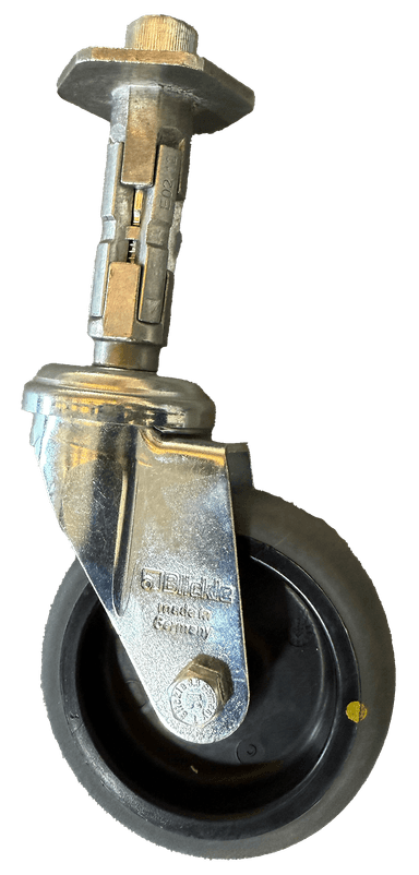WP100 ESD Rueda de tubo giratoria, 100 mm de diámetro ESD