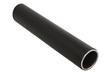 TS ESD Tubo acero robusto con revestimiento plástico negro ESD, 4000 mm