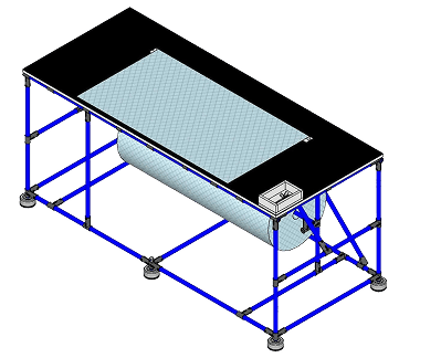 Mesa de embalaje industrial regulable
