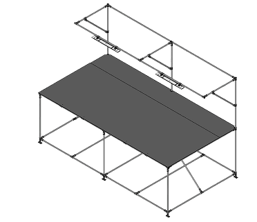 Mesa de preparación de pedidos ergonómica 1