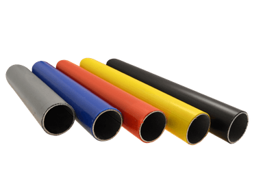 TS COLOR : Tubo acero de espesor 1 mm con revestimiento plástico coloreado